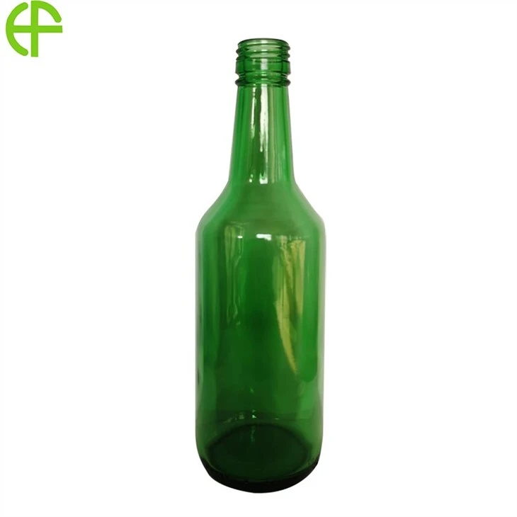 12 Unzen 360 ml grüne Soju-Flasche