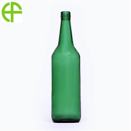 750 ml smaragdgrüne HI-Schnapsglasflasche